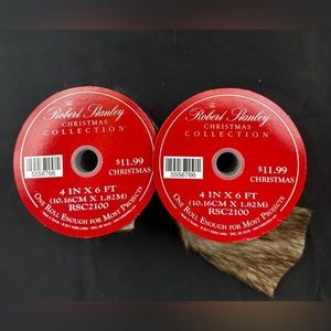 2 Rolls of Fake Fur 4 Inch 6 Feet Brown/Great for crafting
